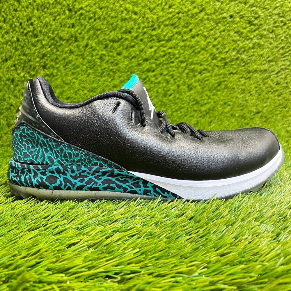 Nike Air Jordan ADG‎ Mens Size 8.5 Black White Blue Walking Golf Cleats Shoes